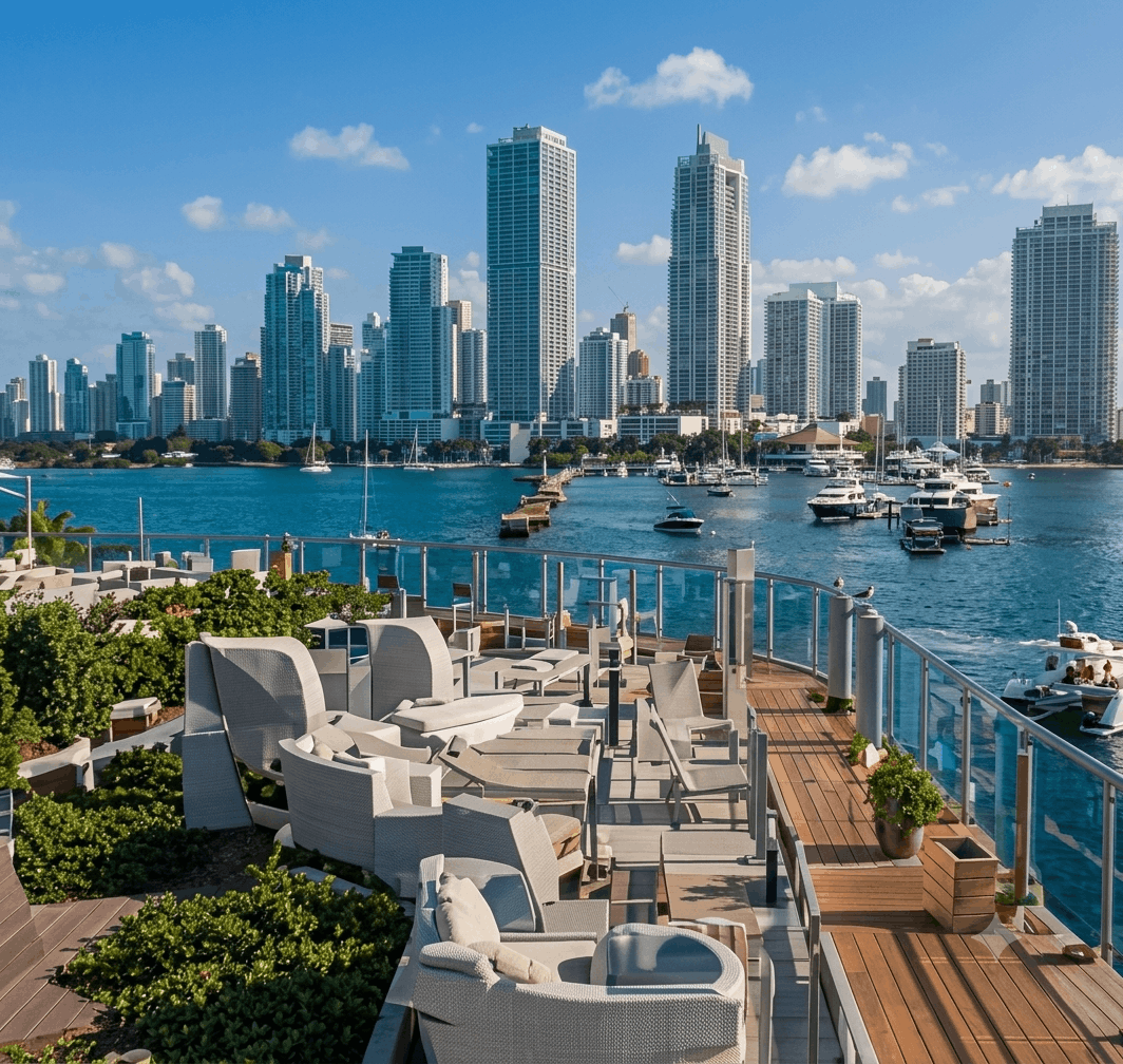 Yacht at Miami Marina