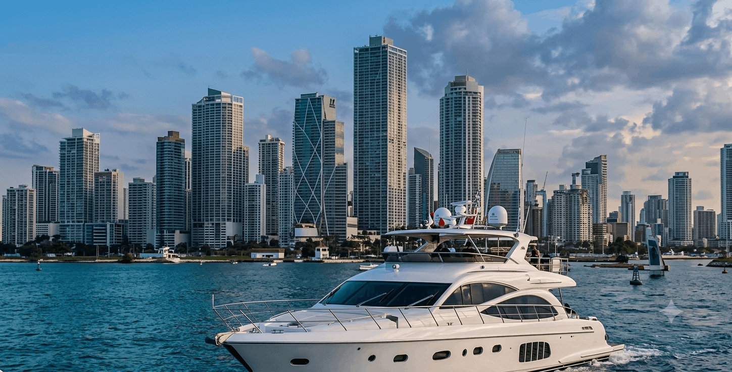 Yacht on Open Water